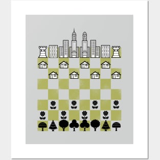 City Forest Chess Vintage Game by Tobe Fonseca Posters and Art